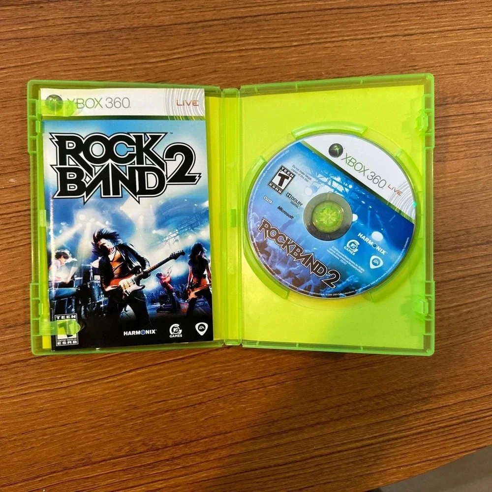 Rock Band 1 and 2 (Microsoft Xbox 360, 2007) Complete W/Inserts NTSC